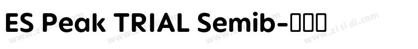 ES Peak TRIAL Semib字体转换
